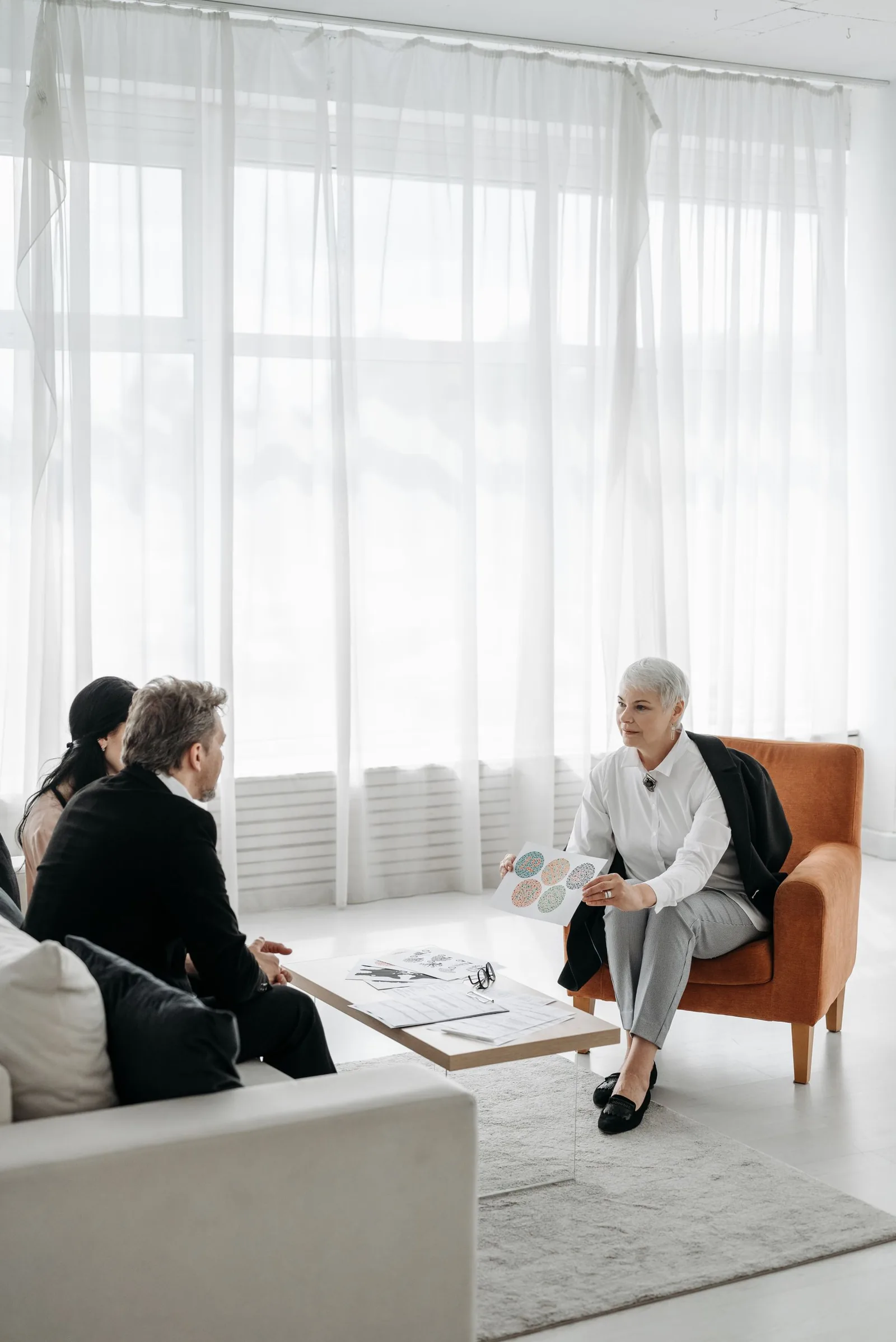 Professional consultation in an office